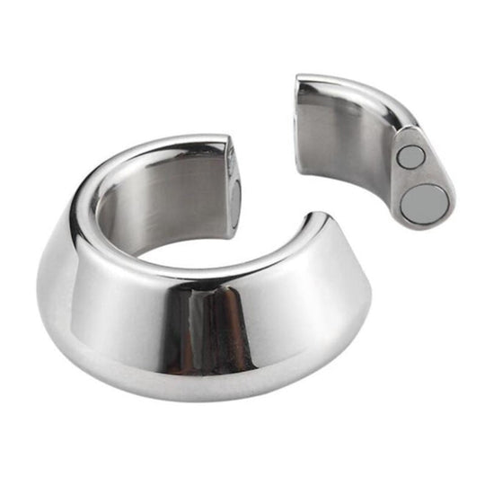 Magnetic Bondage Trainer Silver Cock Ring BDSM product view