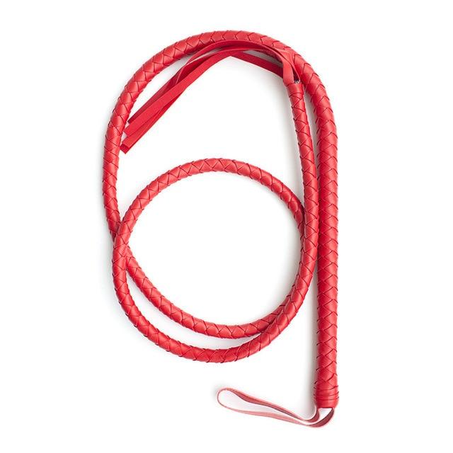 190 CM Bondage Flogger Red product view
