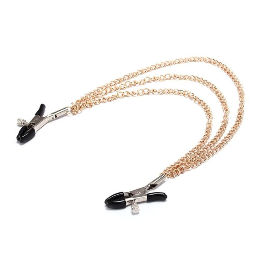 BDSM Voguish Nipple Clamp Necklace product view