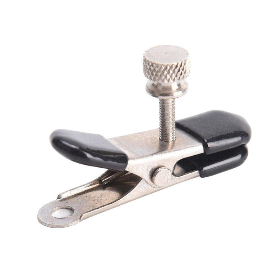 BDSM Adjustable Metal Black Nipple Clamps, gallery view 7