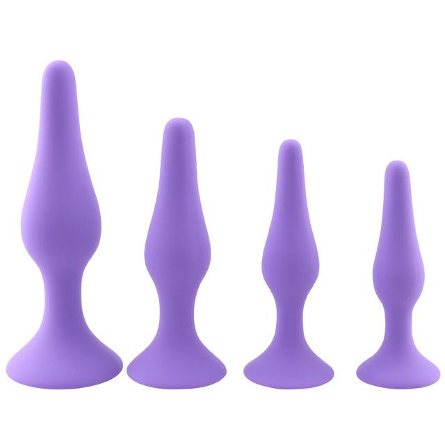 Hypoallergenic Silicone 4-Piece Anal Training Kit BDSM, gallery view 2