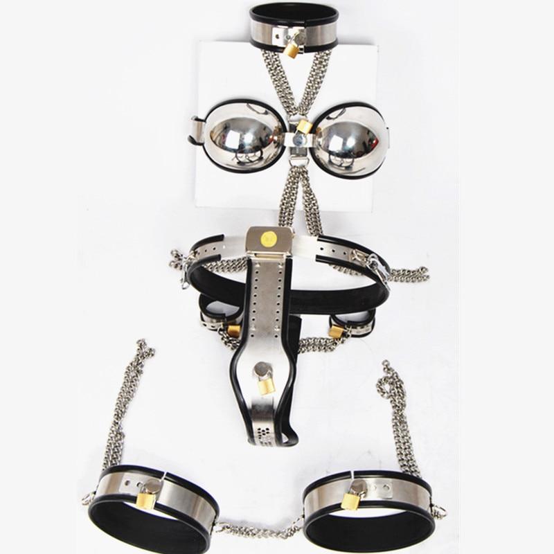 5 in 1 Stainless Steel Sissy Chastity, gallery view 11