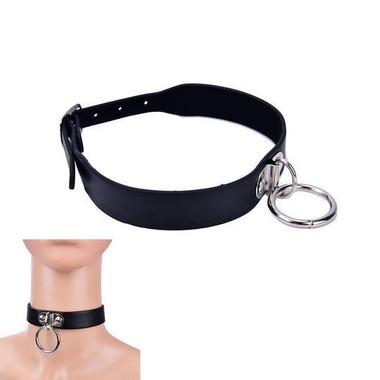 Leather Bondage Collar BDSM product view