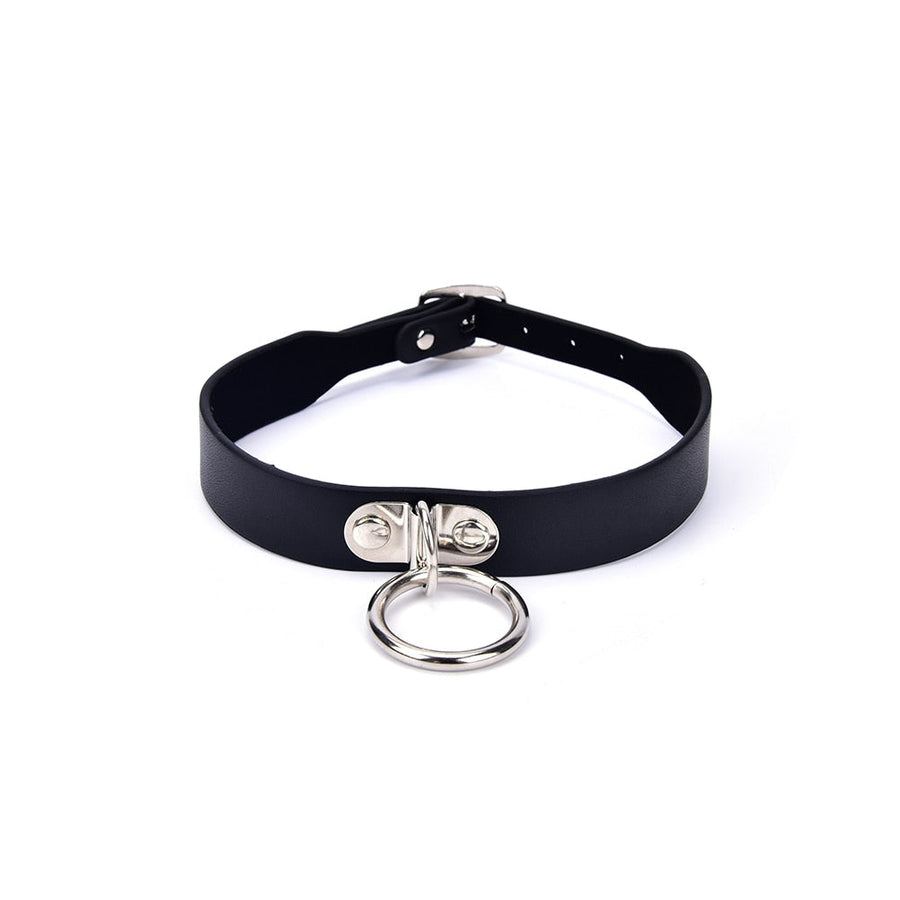 Leather Bondage Collar BDSM, gallery view 7