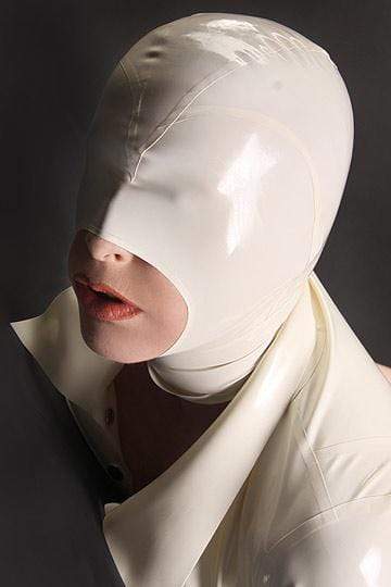 Helpless Predicament White Latex Mask Helmet, gallery view 2