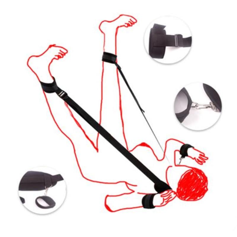 Sissy Slave Handcuffs, Thigh & Wrist Restraint BDSM, gallery view 2