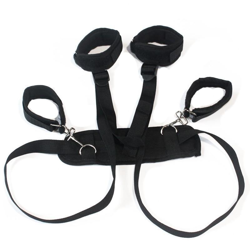 Sissy Slave Handcuffs, Thigh & Wrist Restraint BDSM, gallery view 3