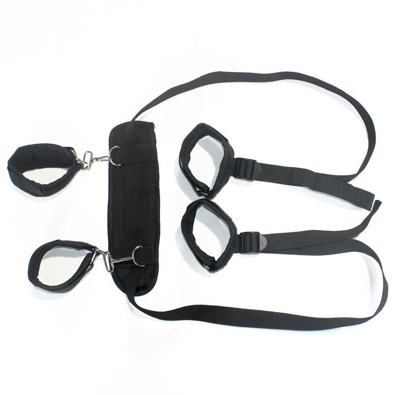 Sissy Slave Handcuffs, Thigh & Wrist Restraint BDSM, gallery view 4