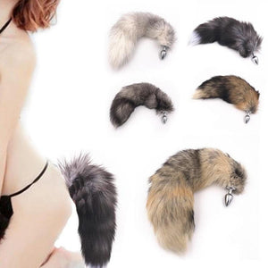 Realistic Animal Metallic Tail Butt Plug BDSM