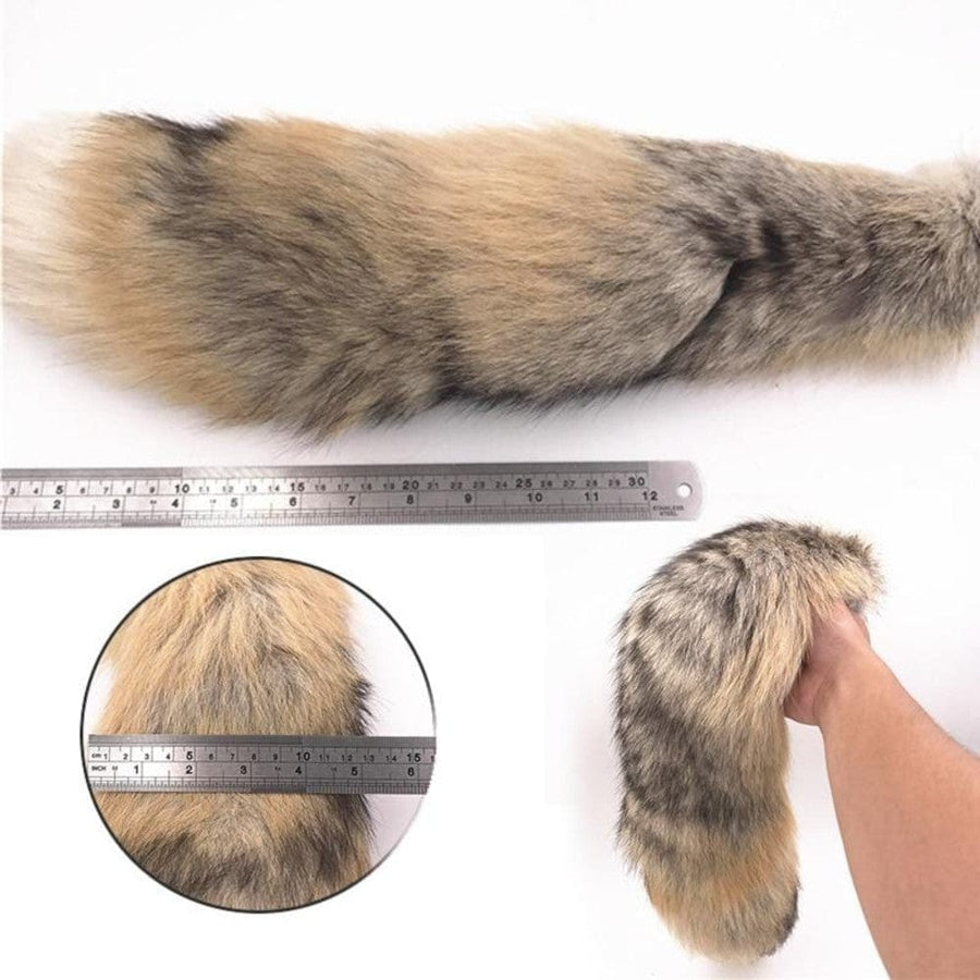 Realistic Animal Metallic Tail Butt Plug BDSM, gallery view 16