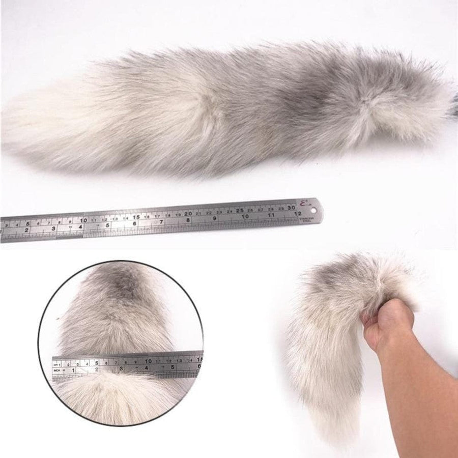 Realistic Animal Metallic Tail Butt Plug BDSM, gallery view 15