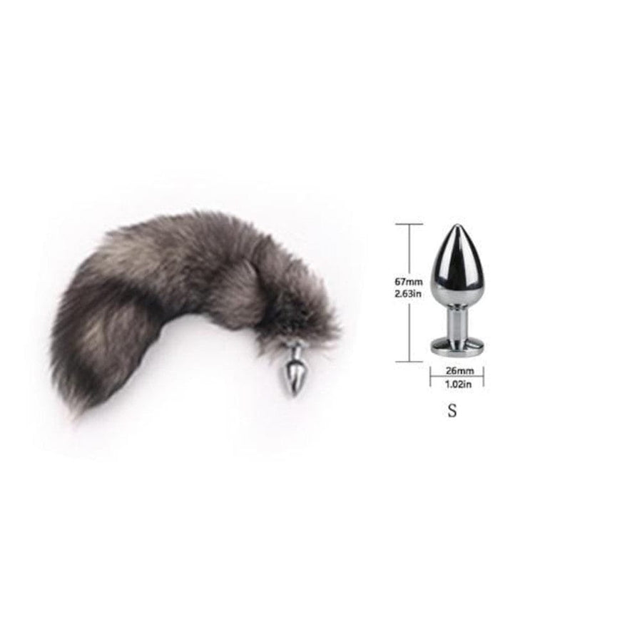 Realistic Animal Metallic Tail Butt Plug BDSM, gallery view 8