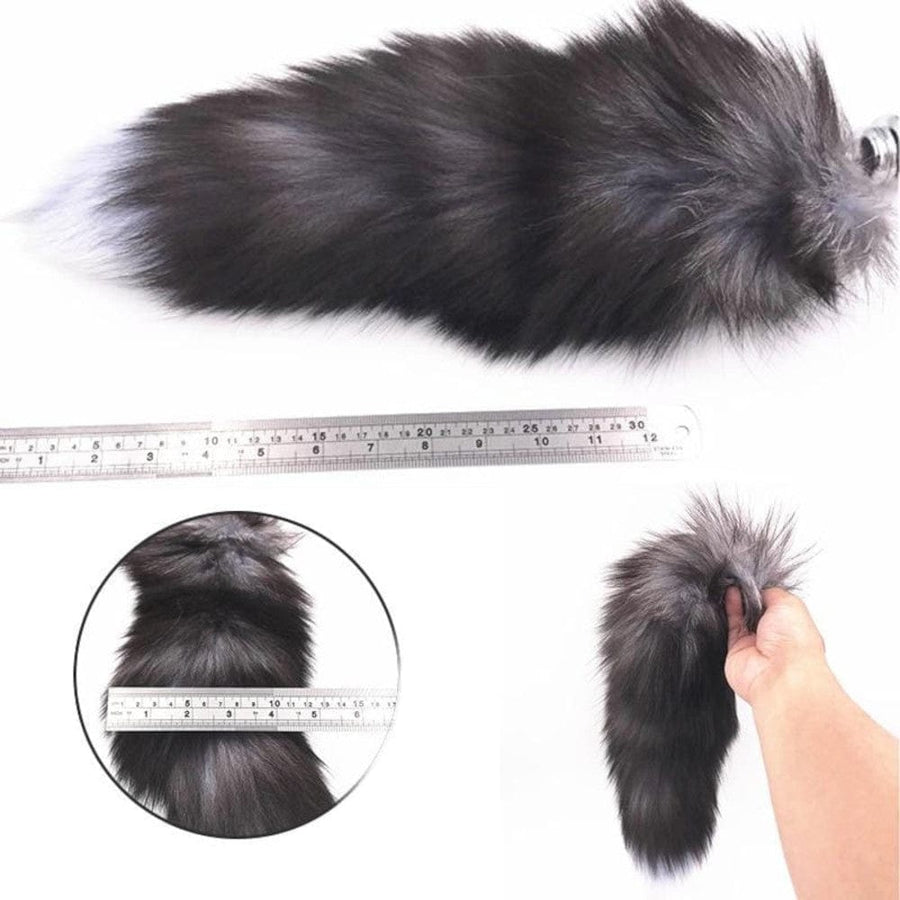 Realistic Animal Metallic Tail Butt Plug BDSM, gallery view 18