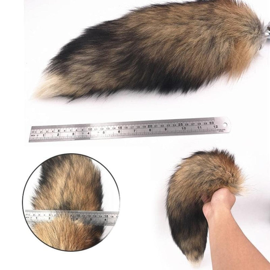 Realistic Animal Metallic Tail Butt Plug BDSM, gallery view 17