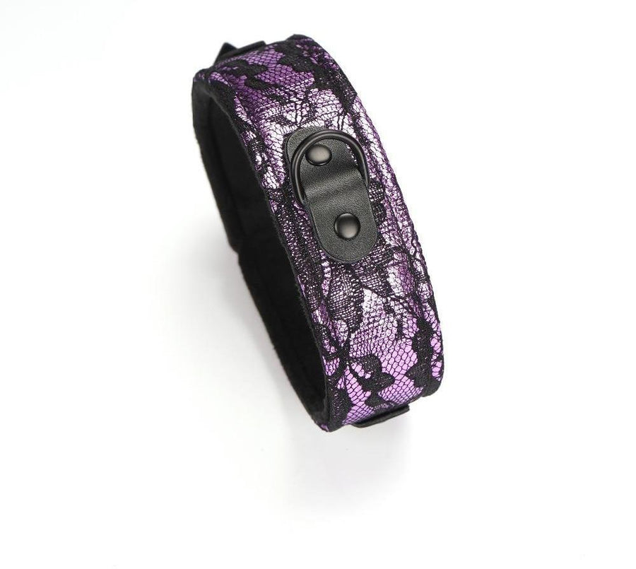 Lace & Velvet Bondage Collar, gallery view 6