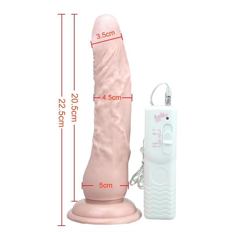 9 Inch Big Realistic Dildo Vibrator, gallery view 4