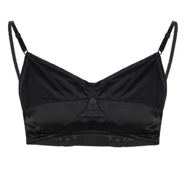 Sofia Satin Tank Sissy Bra product view