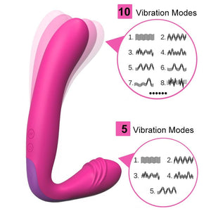 Double Ended Dildo Vibrator Inverted