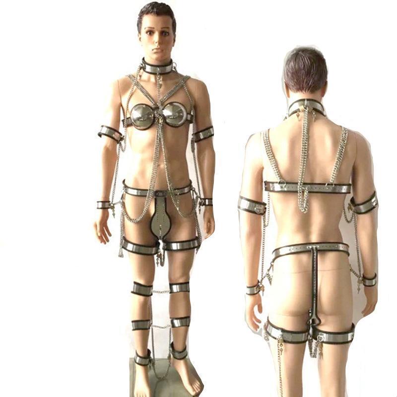 8 in 1 Stainless Steel Sissy Chastity product view