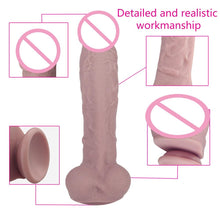 Lade das Bild in den Galerie-Viewer, G-Punkt-stimulierender 9-Zoll-Dildo mit Saugnapf BDSM
