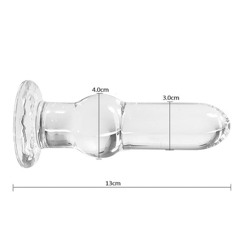 Transparent Tower Glass Butt Plug BDSM, gallery view 4