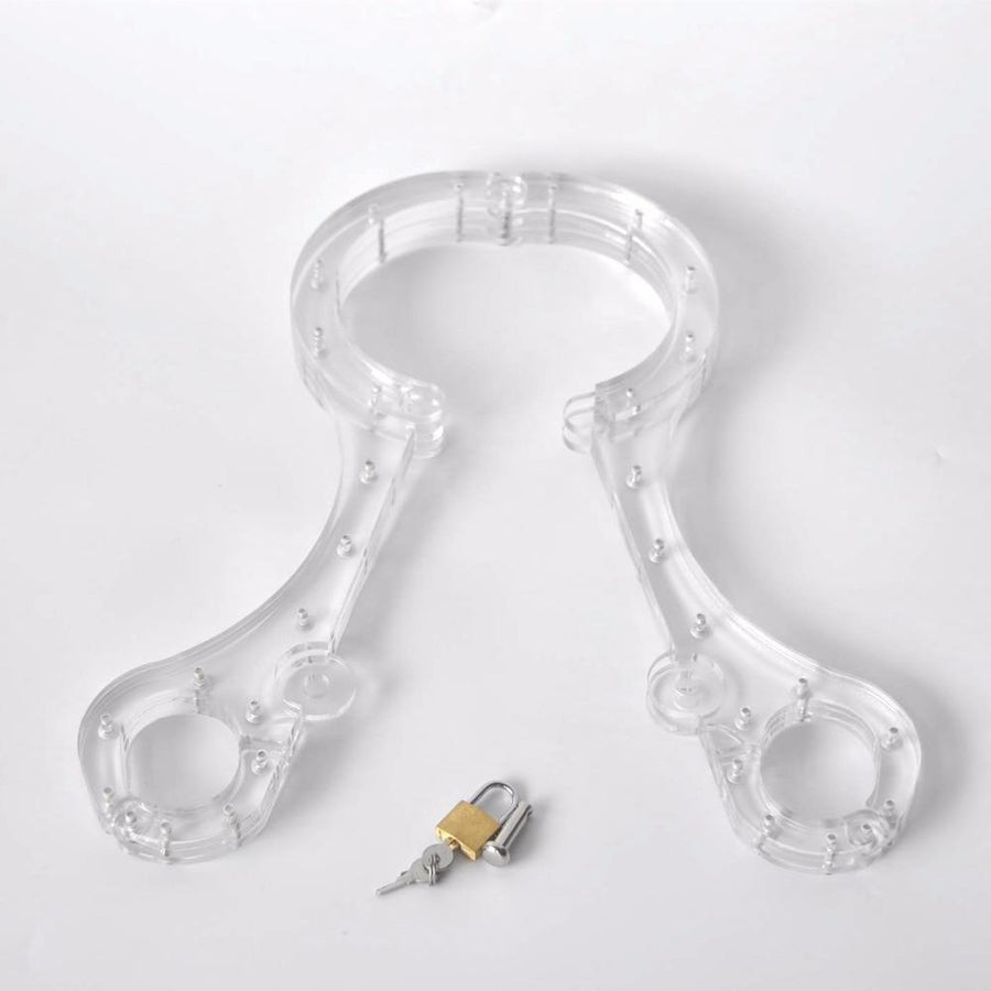 Siamese Neck Collar Handcuffs Slave Restraint BDSM, gallery view 4