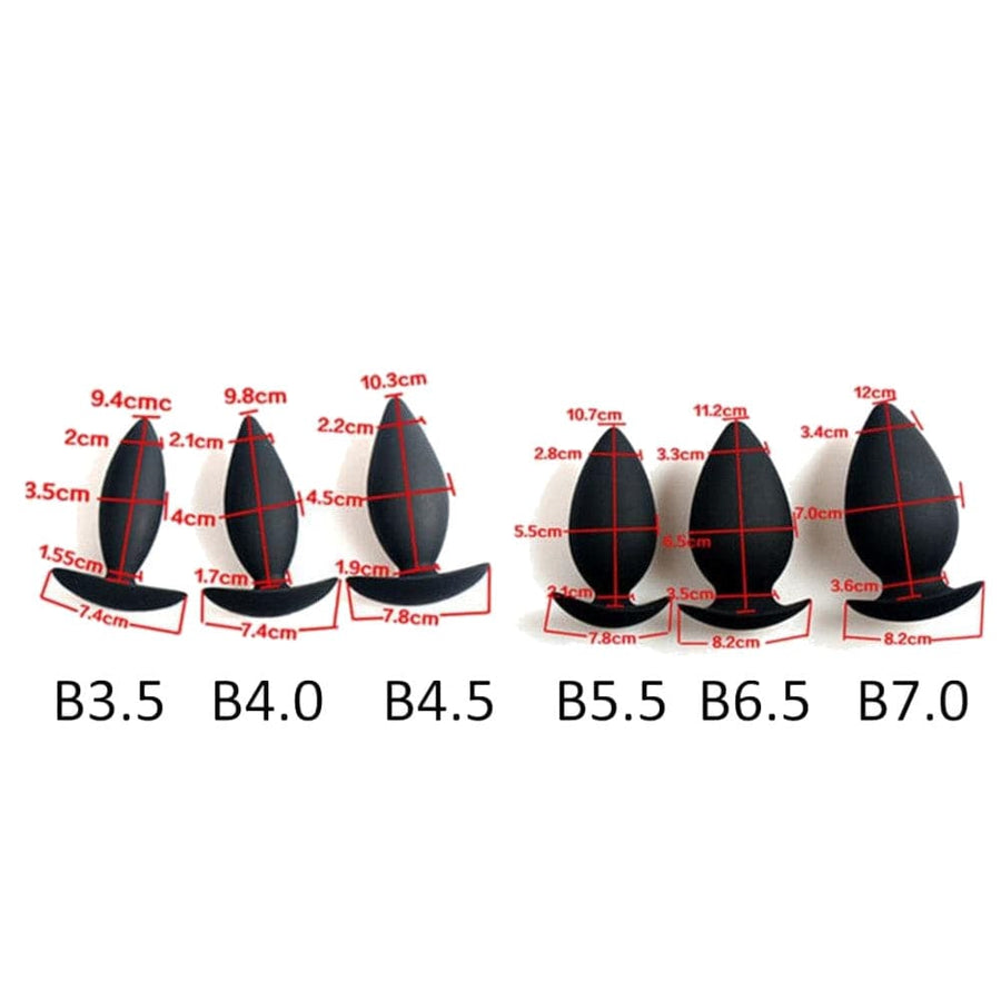 Convex-Shaped Silicone Butt Plug, gallery view 14