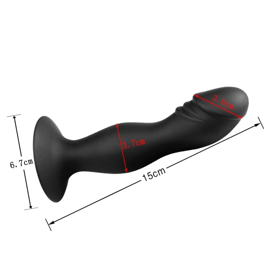 Long Curvy Cock Vibrating Butt Plug BDSM, gallery view 10