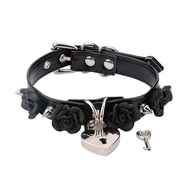 Sissy Kitty Rose Lockable Choker