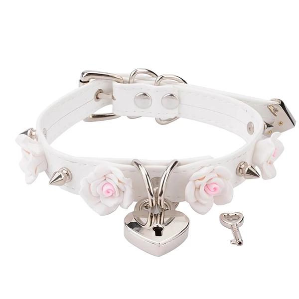 Sissy Kitty Rose Lockable Choker, gallery view 5
