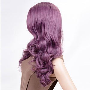 24 Inches Purple Long Wavy Wig