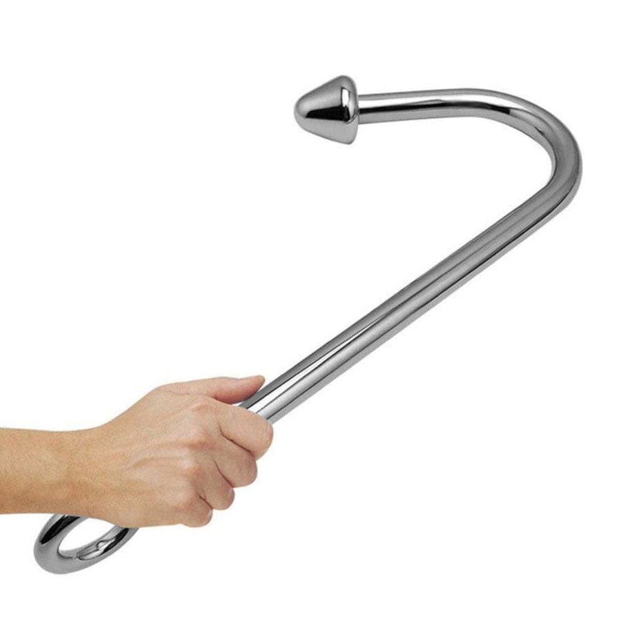 Metal Cone-Shaped Bead Anal Hook 9.84 Inches Long, gallery view 2
