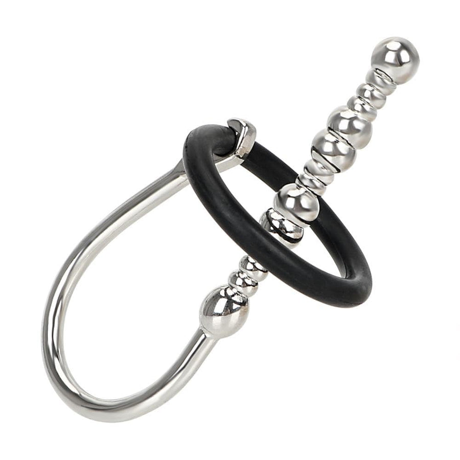Beaded Sperm Stopper With Silicone Ring BDSM, gallery view 3
