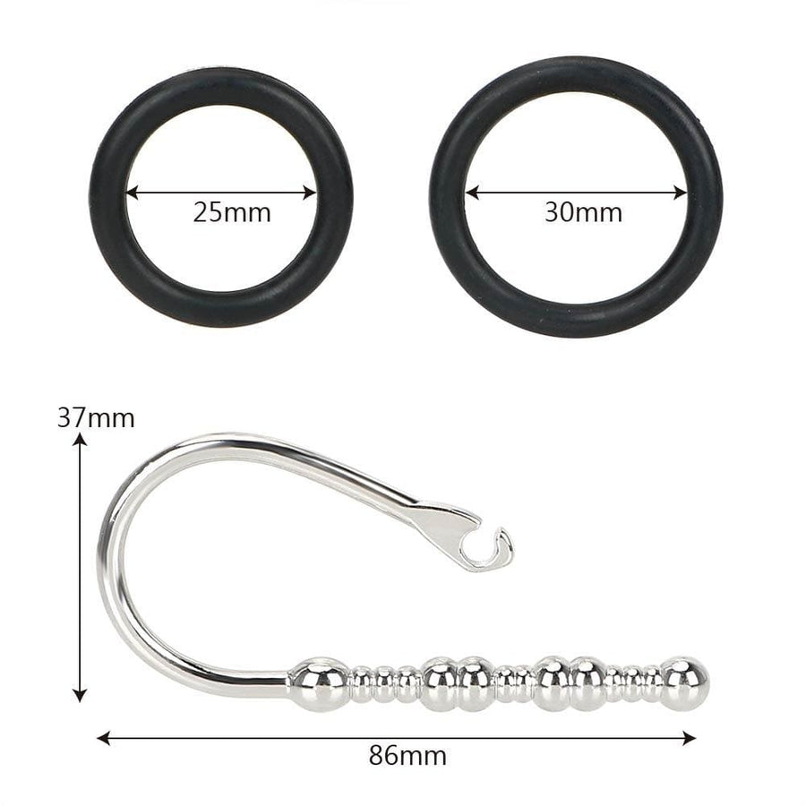 Beaded Sperm Stopper With Silicone Ring BDSM, gallery view 6