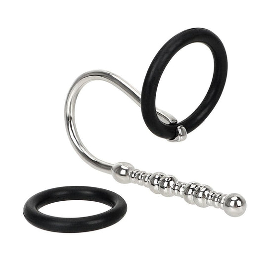 Beaded Sperm Stopper With Silicone Ring BDSM product view
