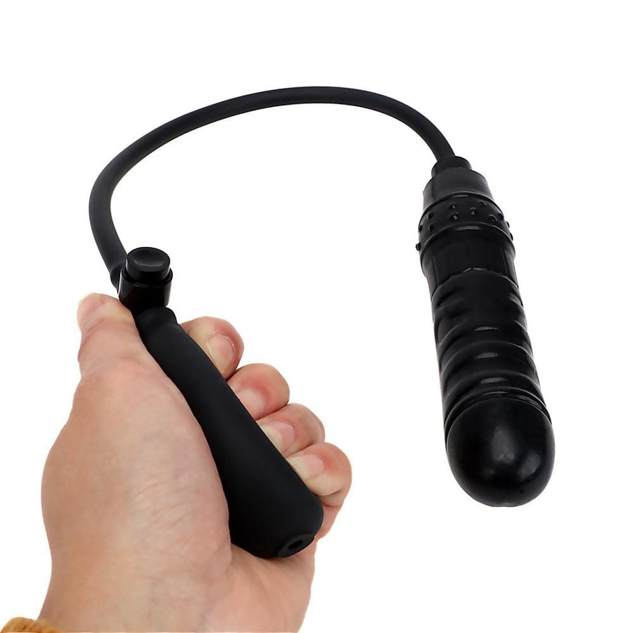 Black Pleasure Device Inflatable Dildo, gallery view 5