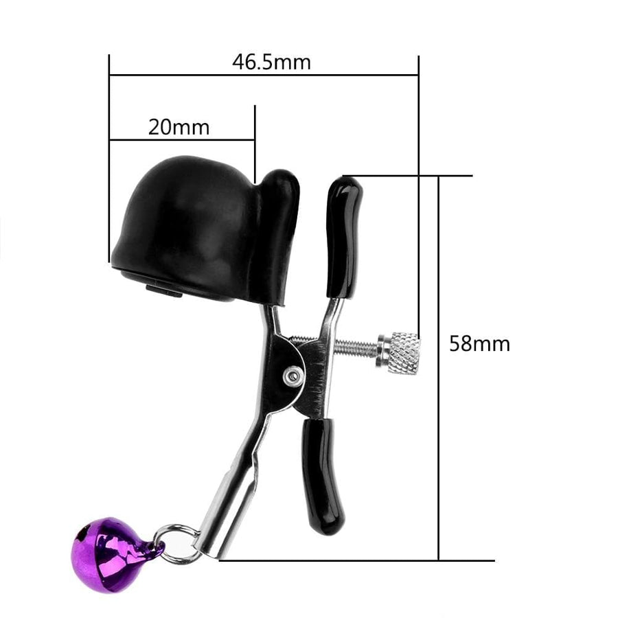 BDSM Vibrating Nipple Clamps, gallery view 7