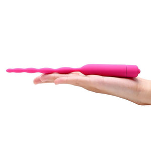 Hot Pink Vibrating Penis Plug BDSM