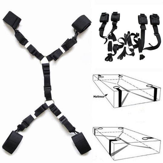 Under Bed Sissy Bondage Restraint Set BDSM product view