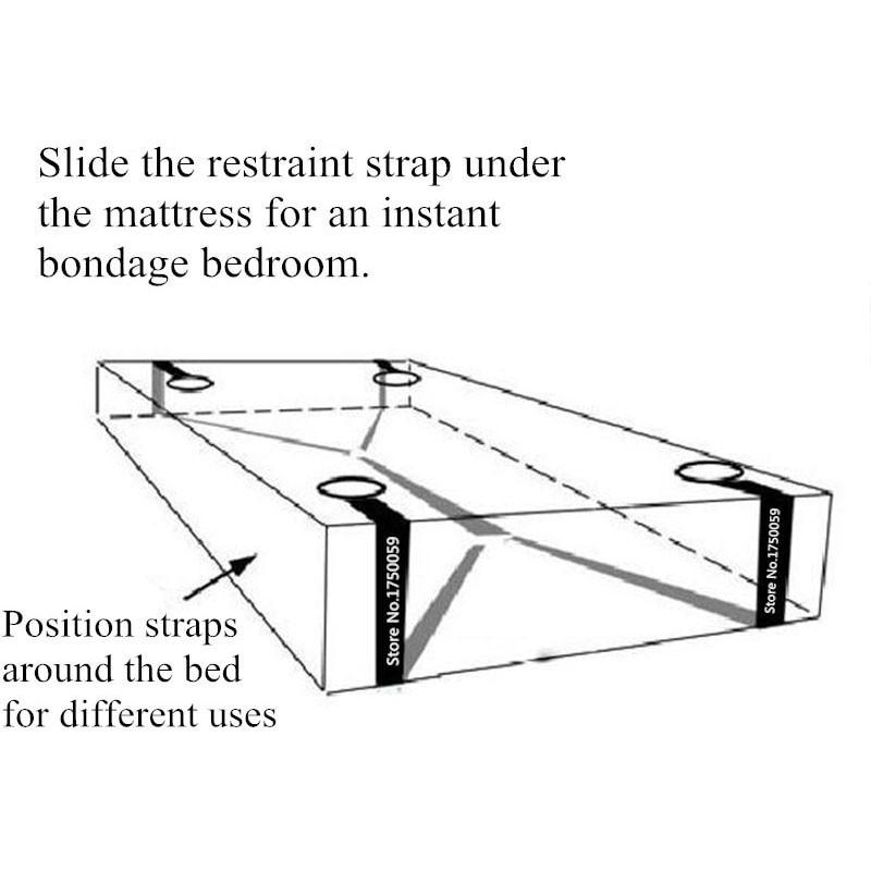 Under Bed Sissy Bondage Restraint Set BDSM, gallery view 5