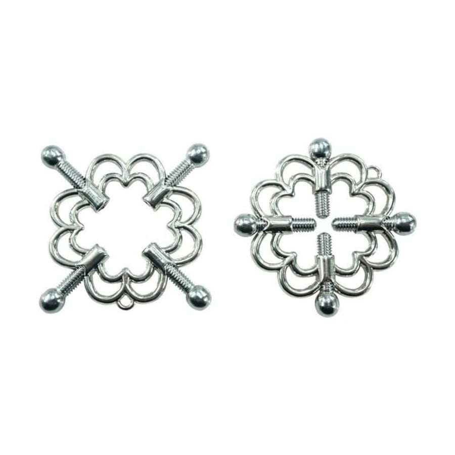 BDSM Floral Pattern Nipple Cuffs, gallery view 3