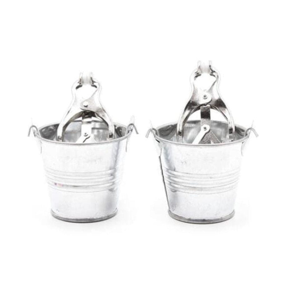 BDSM Colored Bucket Butterfly Nipple Clamps, gallery view 4