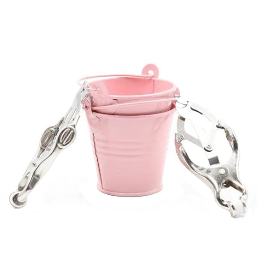 BDSM Colored Bucket Butterfly Nipple Clamps, gallery view 9