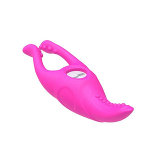 Pince à clitoris vibrante en silicone BDSM