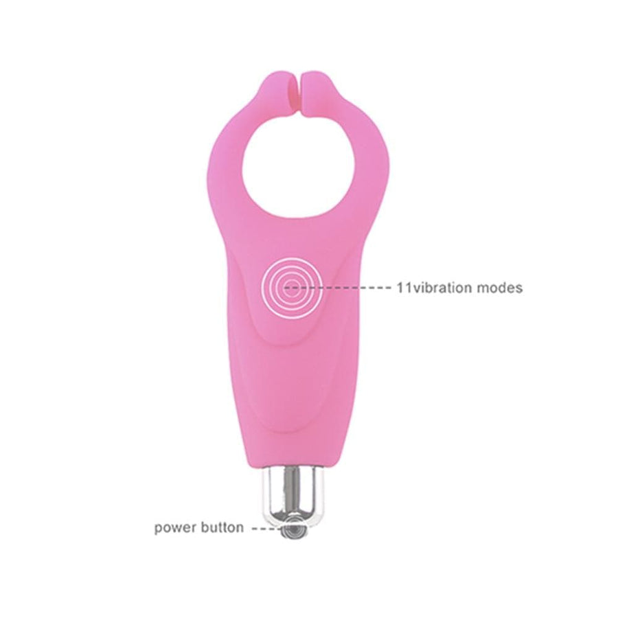 BDSM Pocket-Size Vibrating Clit Clamp, gallery view 11
