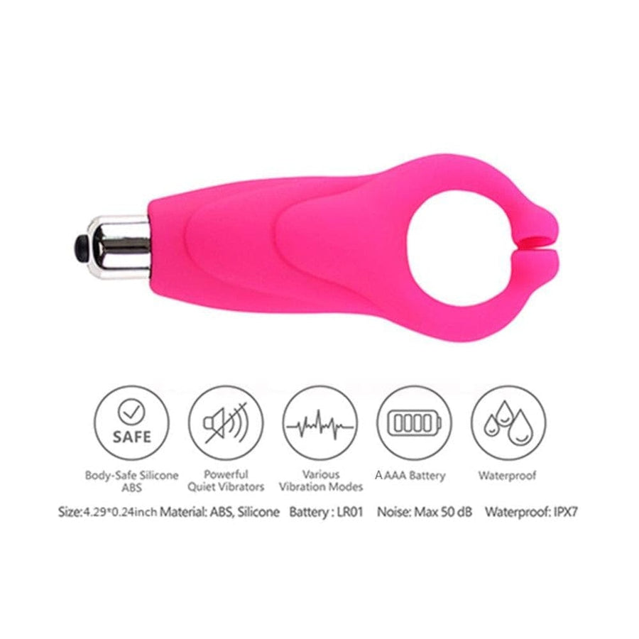 BDSM Pocket-Size Vibrating Clit Clamp, gallery view 7