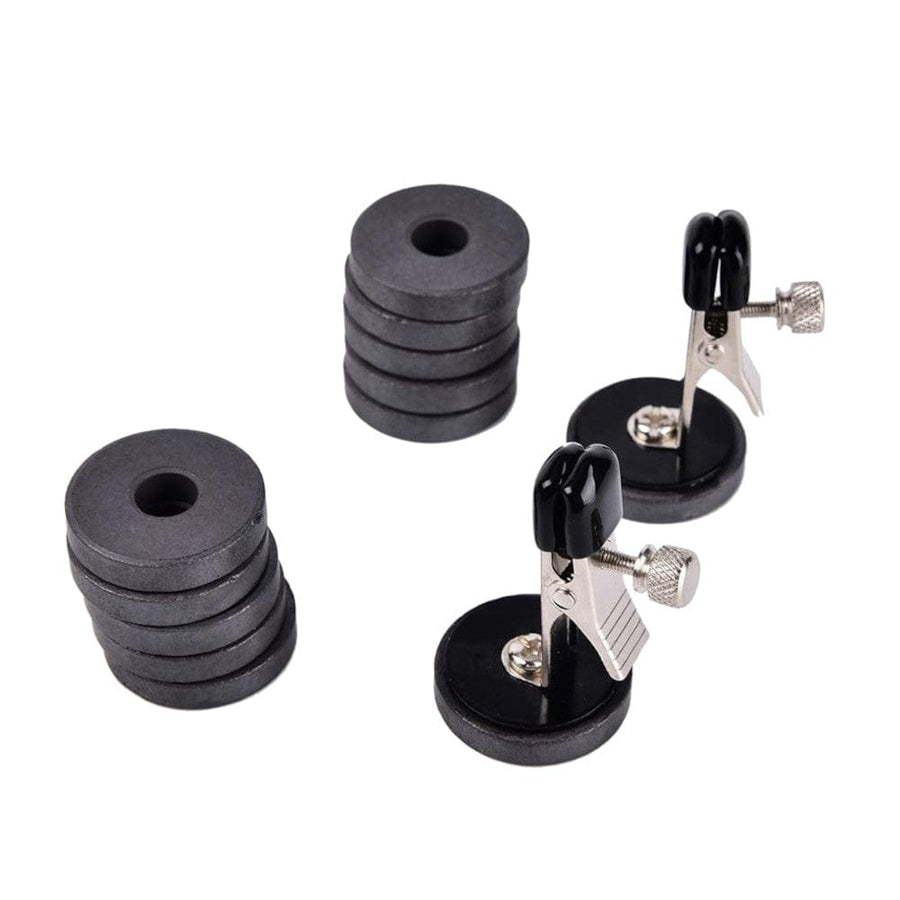 BDSM Magnetic Discs Weigthed Nipple Clamps, gallery view 2
