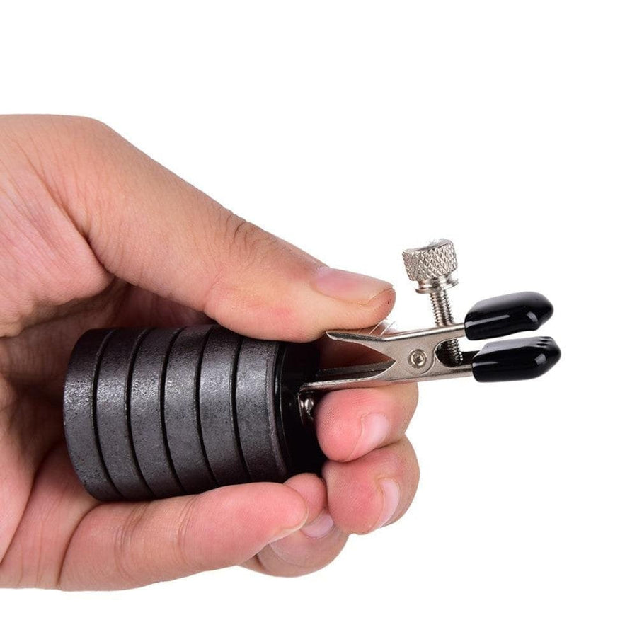 BDSM Magnetic Discs Weigthed Nipple Clamps, gallery view 8