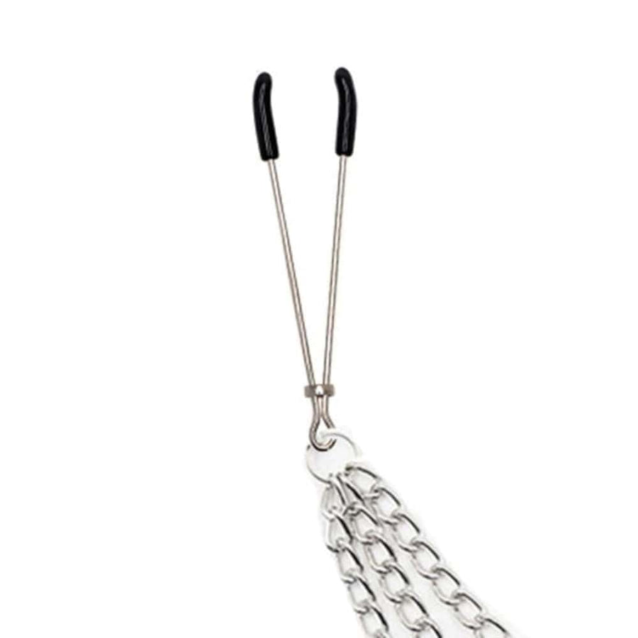 BDSM Sexy Nipple Clamps With Chain, gallery view 2