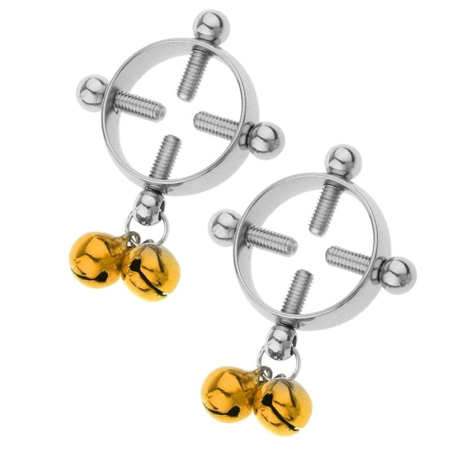 BDSM Colored Bell Pendant Nipple Screws, gallery view 3